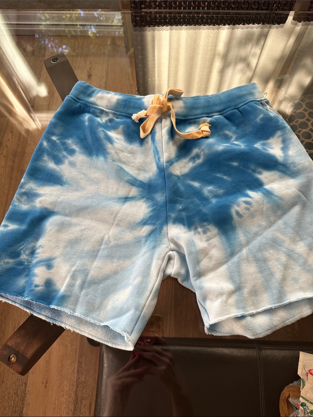NWT  Warm Fun Tie-Dye SKY BLUE  SKATER Shorts SIZE MEDIUM